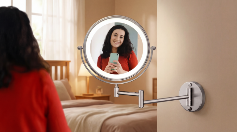 Glow in Style with Round Framed LED Mirror for Bathroom