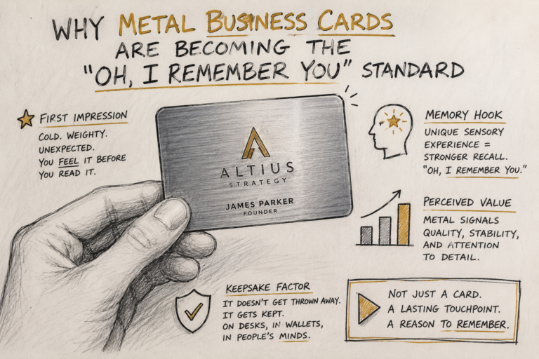 Why Metal Business Cards Are Becoming the “Oh, I Remember You” Standard