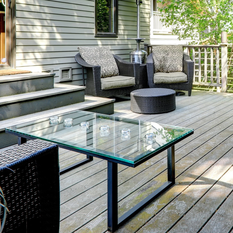 Rectangle Tempered Glass Table