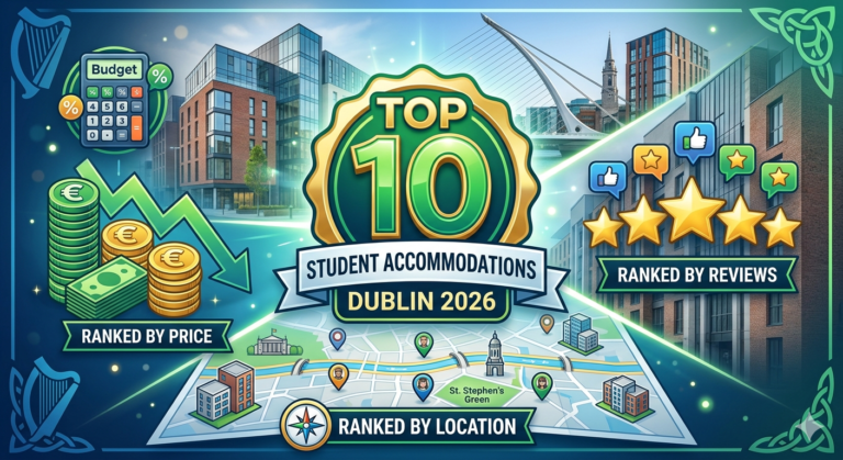 Top 10 Student Accommodations in Dublin 2026 – Ranked by Price, Location & Reviews
