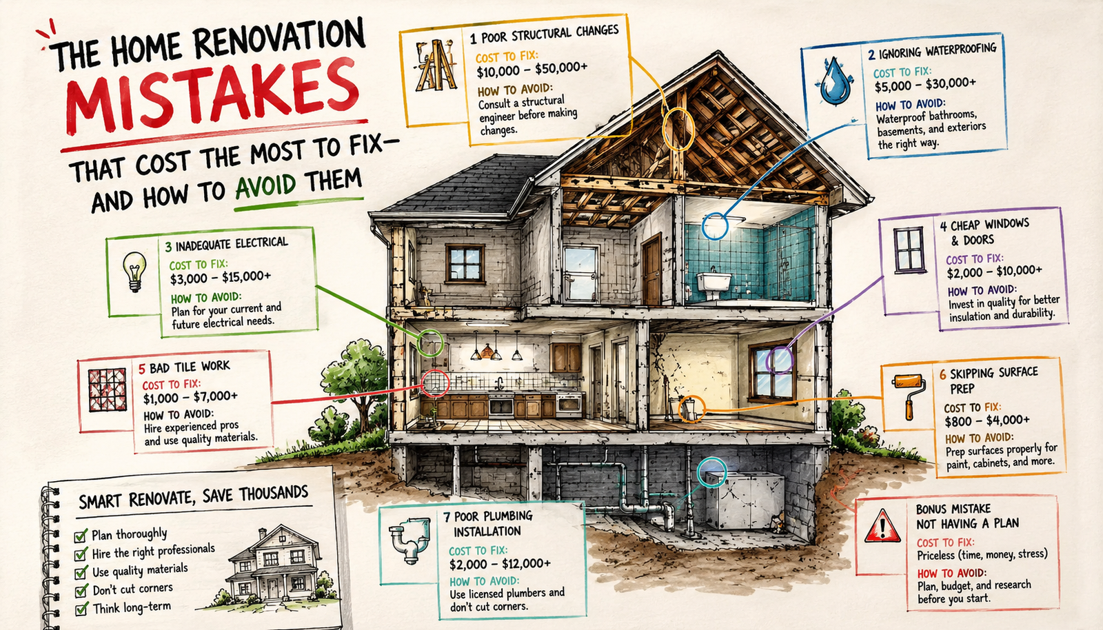 The Home Renovation Mistakes That Cost the Most to Fix — and How to Avoid Them